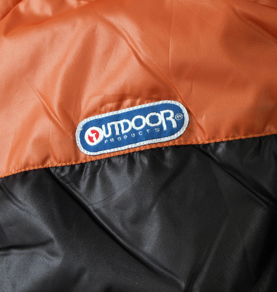 OUTDOOR PRODUCTS 中綿ベスト ブラック×オレンジ