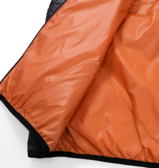 OUTDOOR PRODUCTS 中綿ベスト ブラック×オレンジ