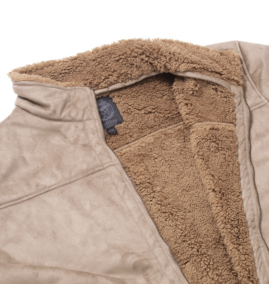 COLLINS フェイクムートンスタンドジャケット キャメル