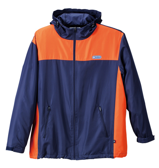 OUTDOOR PRODUCTS 切替ウインドブレーカー ネイビー×オレンジ