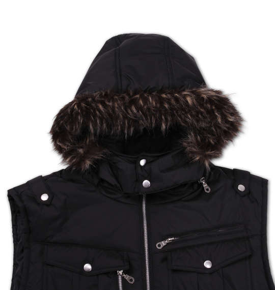 CIRCUMSTANCE 中綿ベスト ブラック