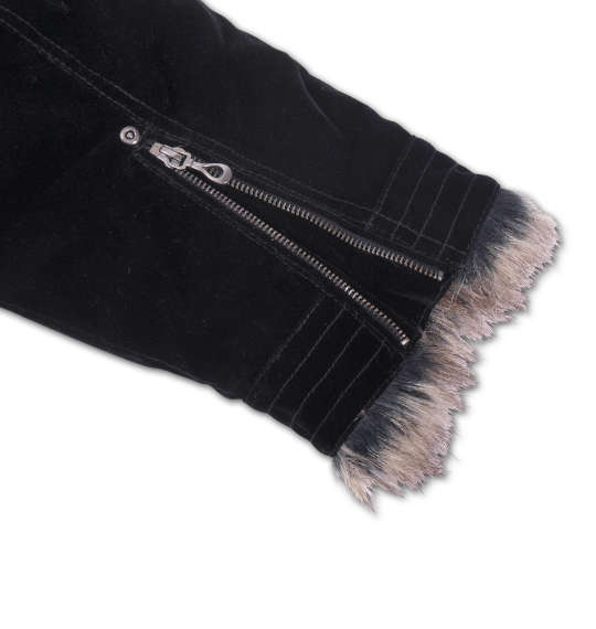 in the attic 別珍ライダースブルゾン ブラック