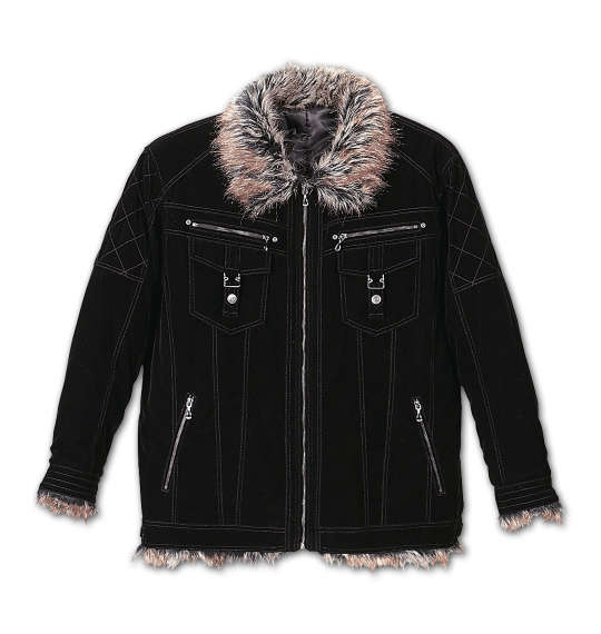 in the attic 別珍ライダースブルゾン ブラック