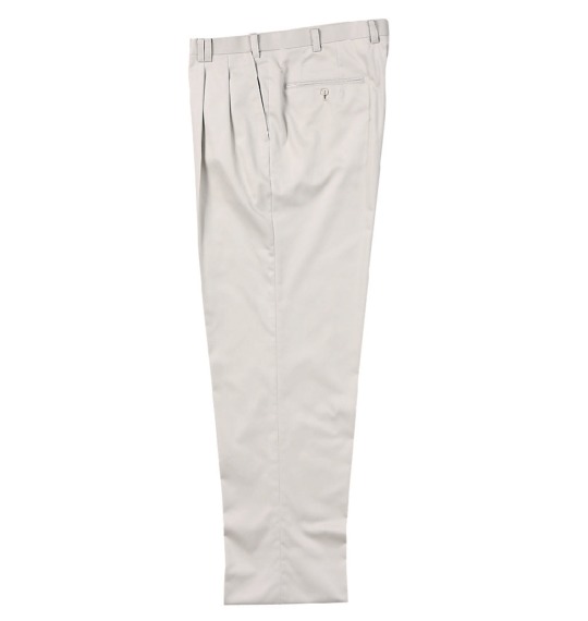  ウエストストレッチツータックパンツ オフホワイト