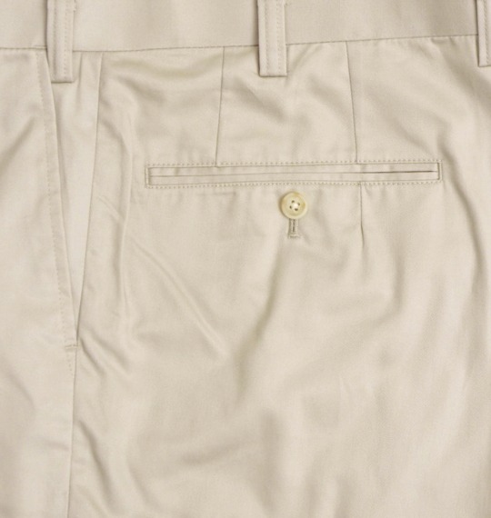  ウエストストレッチツータックパンツ オフホワイト