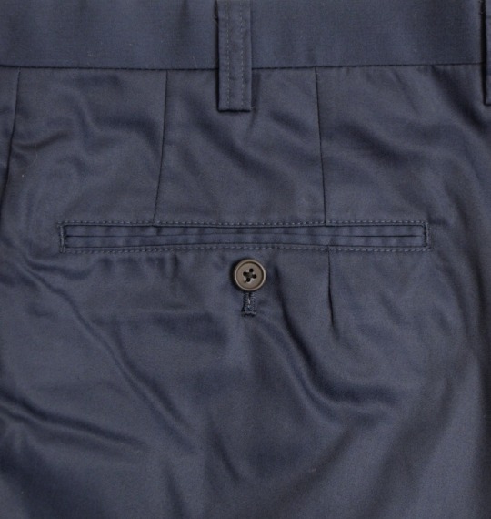  ウエストストレッチツータックパンツ ネイビー