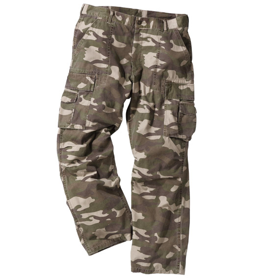Mc.S.P カーゴパンツ カーキ系(カモフラ柄)