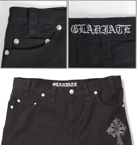 GLADIATE デニムパンツ ブラック