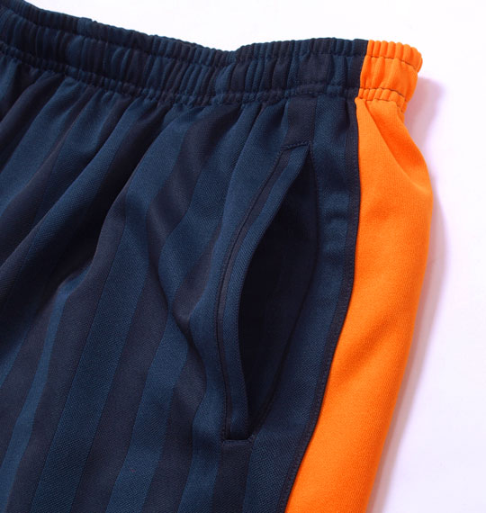 Mc.S.P ジャージ六分丈パンツ ネイビー×オレンジ