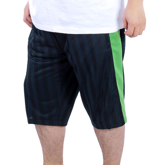 Mc.S.P ジャージ六分丈パンツ ネイビー×グリーン