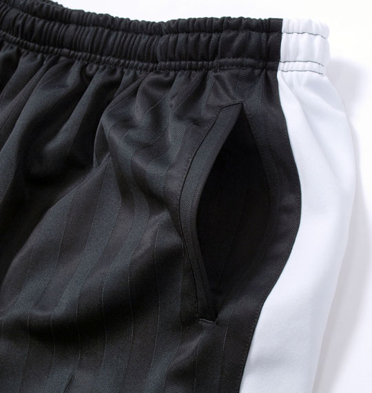 Mc.S.P ジャージ六分丈パンツ ブラック×ホワイト