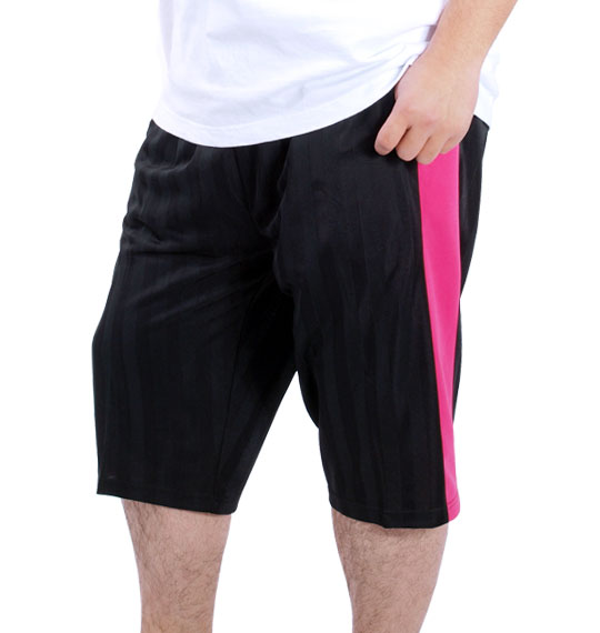 Mc.S.P ジャージ六分丈パンツ ブラック×ピンク