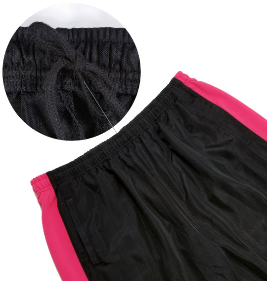 Mc.S.P ジャージ六分丈パンツ ブラック×ピンク