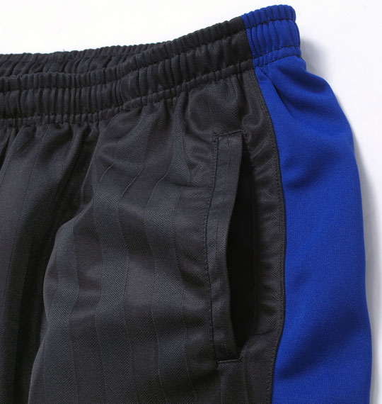 Mc.S.P ジャージ六分丈パンツ ブラック×ブルー