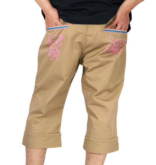 ONEPIECE(ワンピース) ロールアップクロップドパンツ ベージュ