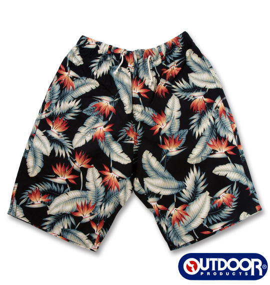 OUTDOOR PRODUCTS イージーハーフパンツ ブラック系