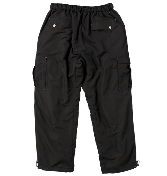 OUTDOOR PRODUCTS 裏フリースイージーカーゴパンツ ブラック