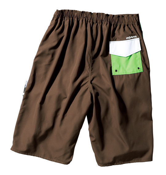 mistral サーフパンツ グリーン×ブラウン