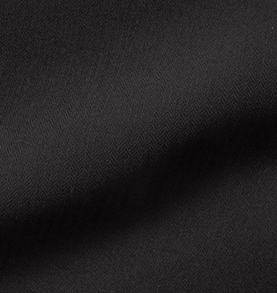 風通るスラックス ウエストストレッチツータックパンツ ブラック