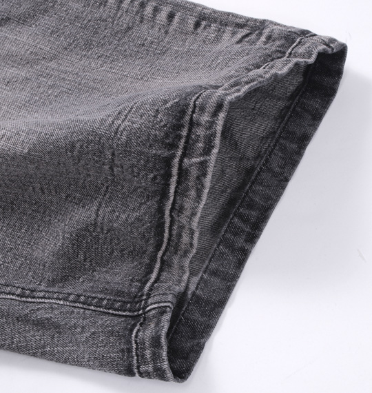 in the attic 六分丈ブッシュデニムパンツ ブラック