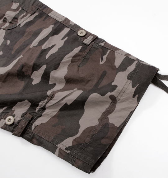 Mc.S.P ロールアップクロップドイージーカーゴパンツ カーキ系(迷彩柄)