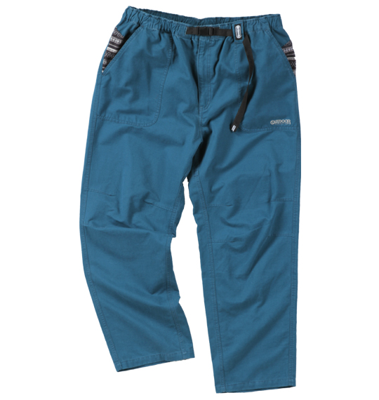 OUTDOOR PRODUCTS ツイルクライミングパンツ ターコイズ