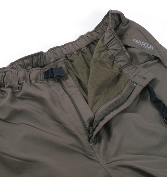 OUTDOOR PRODUCTS 裏フリースカーゴパンツ カーキ