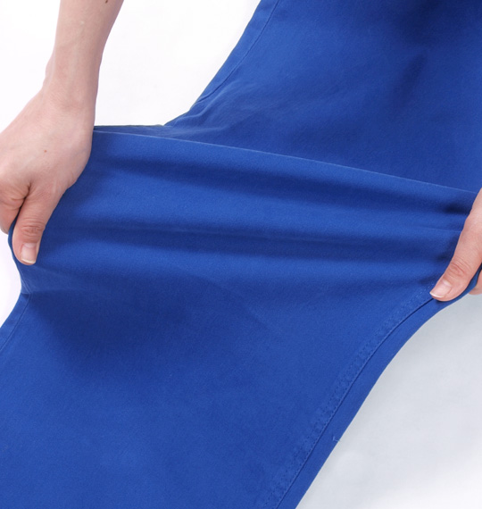 ROOT THREE チノストレッチパンツ ブルー