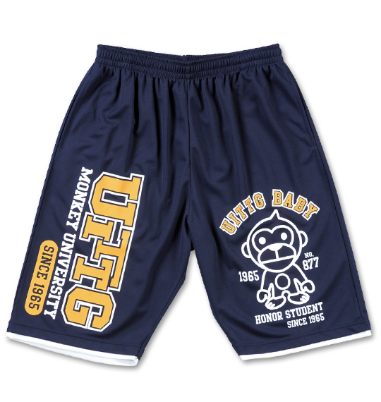 UITTG メッシュハーフパンツ ネイビー