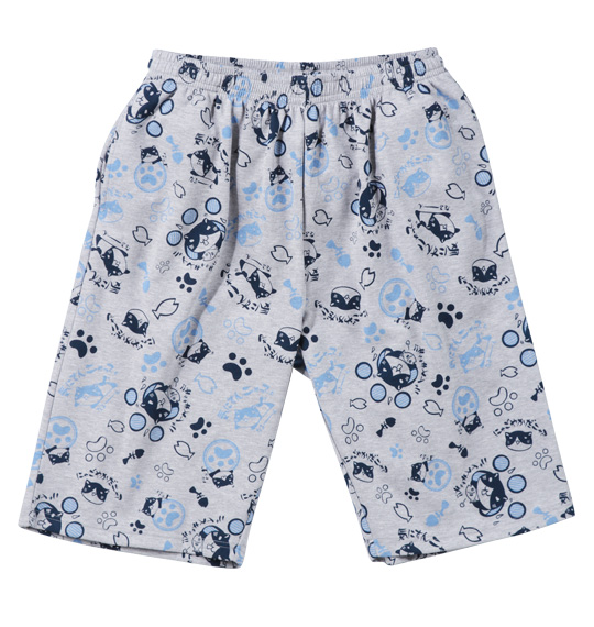 NECOBUCHI-SAN 総柄ハーフパンツ モクグレー