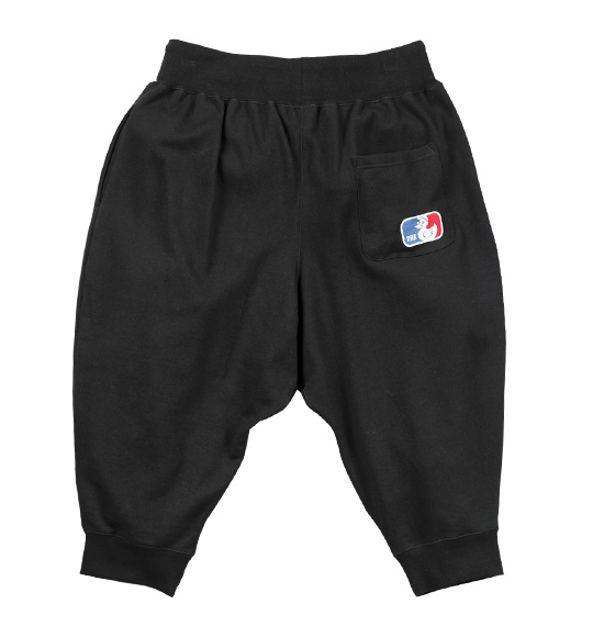 b-one-soul スウェットクロップドパンツ ブラック