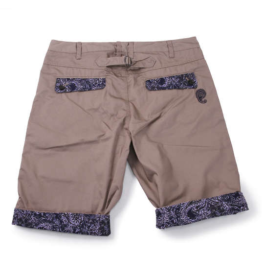 Timely Warning ペイズリー使いチノハーフパンツ ベージュ