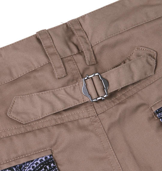 Timely Warning ペイズリー使いチノハーフパンツ ベージュ