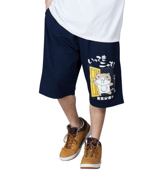 NECOBUCHI-SAN ハーフパンツ ネイビー