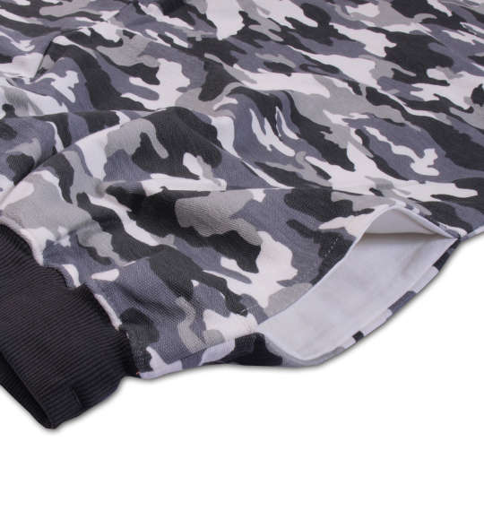 COLLINS ミニ裏毛カモフラ柄ハーフパンツ グレー系