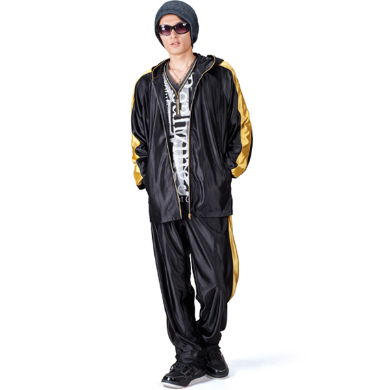 Mc.S.P パーカー長袖ジャージセット ブラック×ゴールド