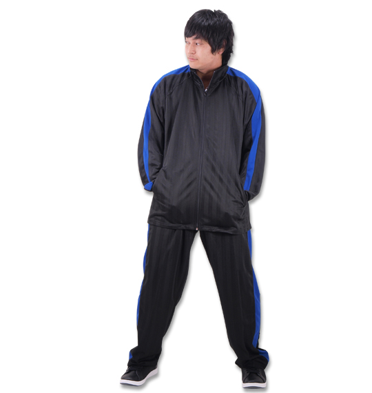 Mc.S.P 長袖ジャージセット ブラック×ブルー