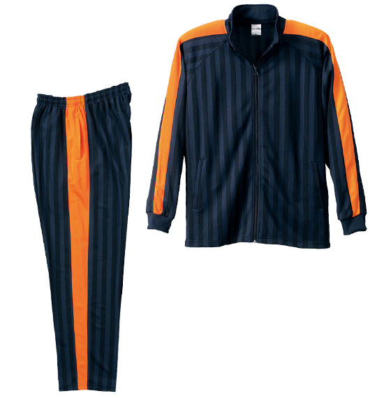 Mc.S.P 長袖ジャージセット ネイビー×オレンジ