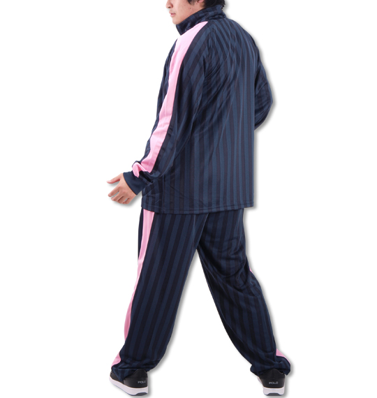 Mc.S.P 長袖ジャージセット ネイビー×ピンク
