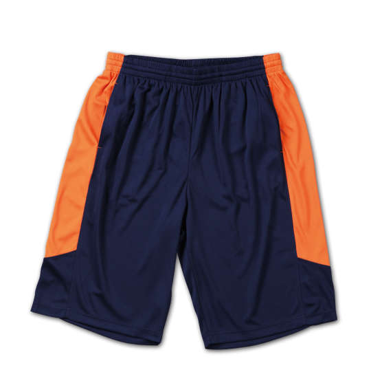 Mc.S.P 吸汗速乾半袖Tシャツ+ハーフパンツ ネイビー×オレンジ
