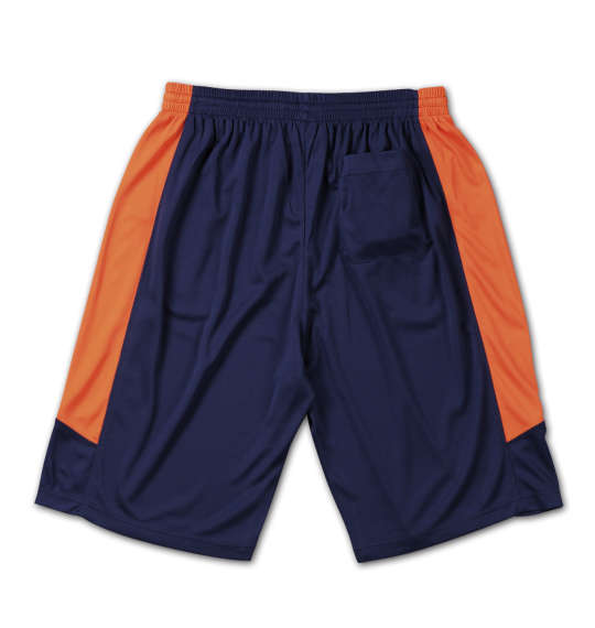 Mc.S.P 吸汗速乾半袖Tシャツ+ハーフパンツ ネイビー×オレンジ