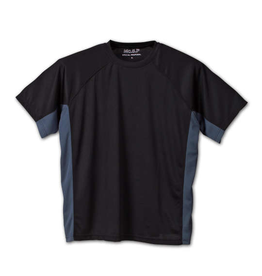 Mc.S.P 吸汗速乾半袖Tシャツ+ハーフパンツ ブラック×チャコール