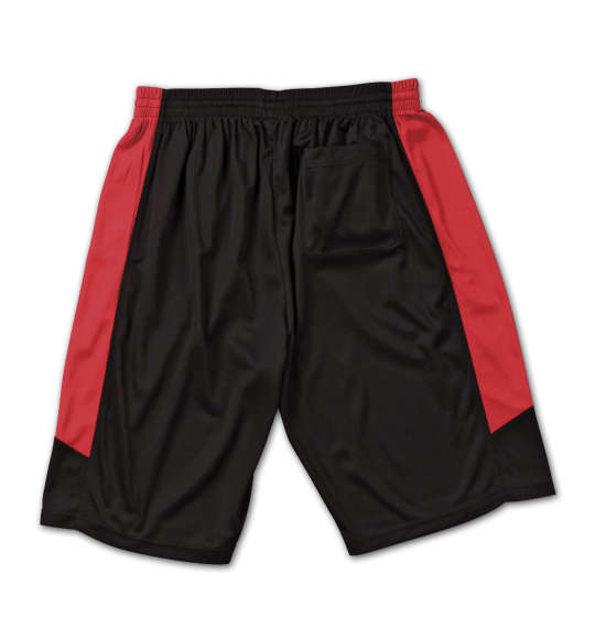 Mc.S.P 吸汗速乾半袖Tシャツ+ハーフパンツ ブラック×レッド