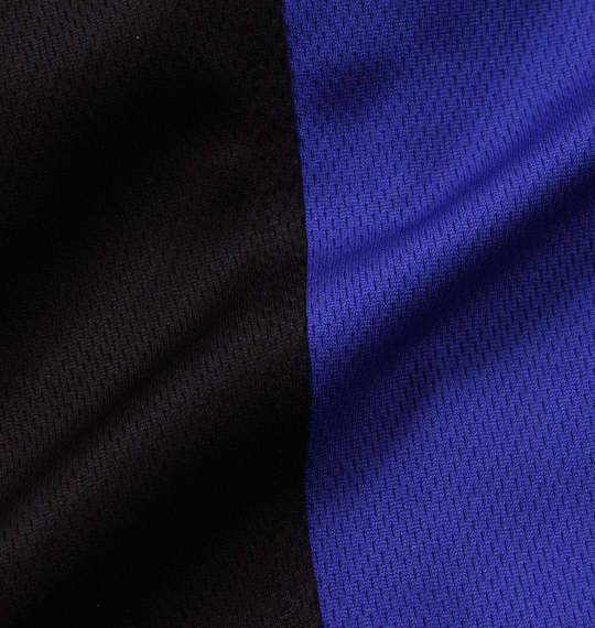 Mc.S.P 吸汗速乾半袖Tシャツ+ハーフパンツ ブラック×ブルー