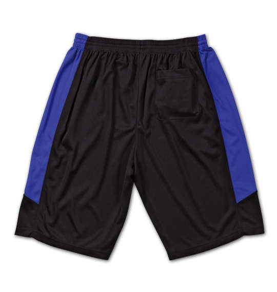 Mc.S.P 吸汗速乾半袖Tシャツ+ハーフパンツ ブラック×ブルー