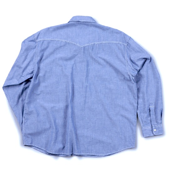 OUTDOOR PRODUCTS ダンガリーシャツ ブルー