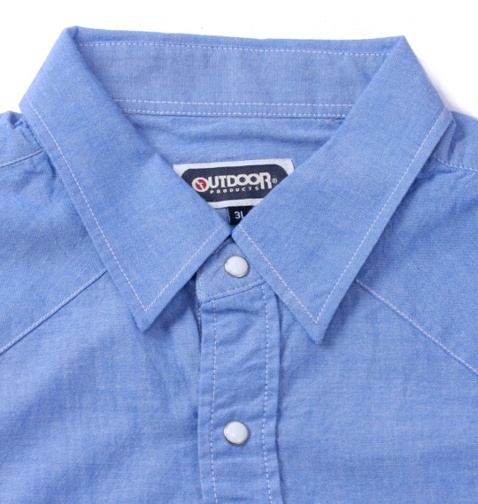 OUTDOOR PRODUCTS ダンガリーシャツ ブルー