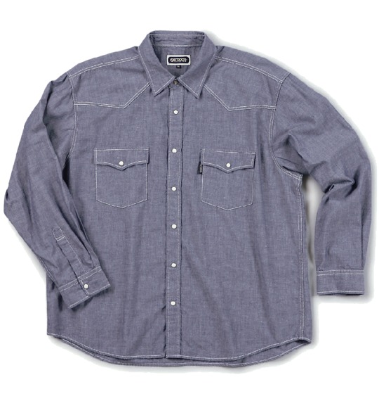 OUTDOOR PRODUCTS ダンガリーシャツ ネイビー