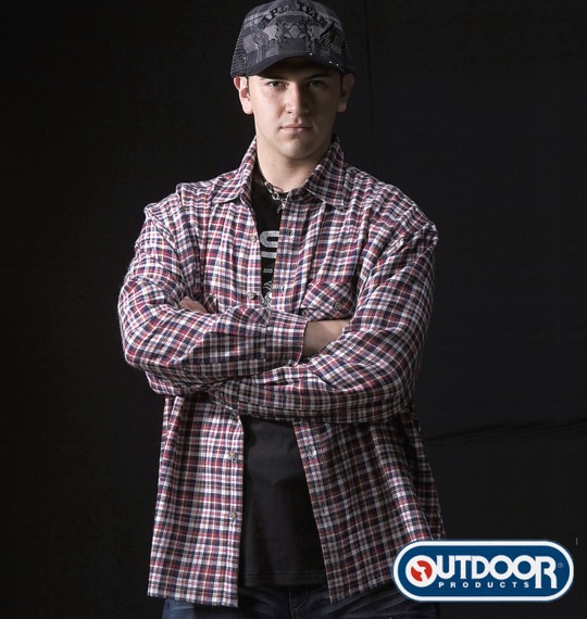 OUTDOOR PRODUCTS 蓄熱保温シャツ レッド系