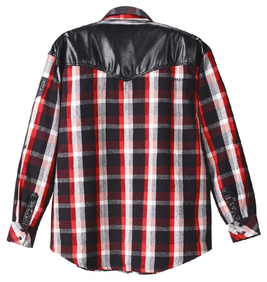 RIMASTER チェックネルシャツ レッド×ブラック